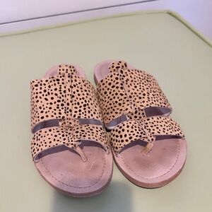 Caslon Leather and calf hair Sandals